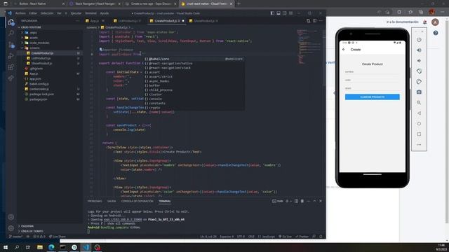Guardar datos en Firebase | CRUD con REACT NATIVE y FIREBASE | N°5 смотреть онлайн