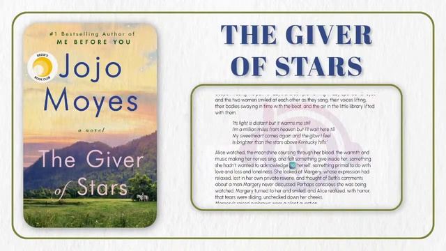 Full audiobook The Giver of Stars by Jojo Moyes смотреть онлайн