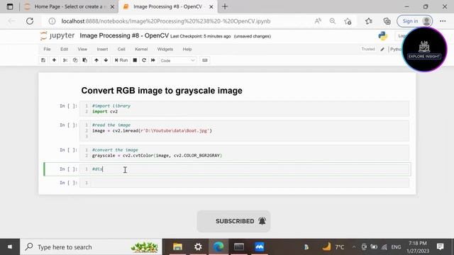 OpenCV Python Tutorial for Beginners - Convert RGB Image to Grayscale Image #1 смотреть онлайн
