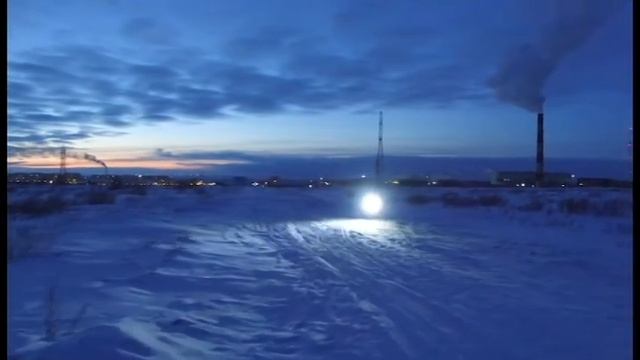 Воркута 21 01 2017 Тундра Борд и Снежик