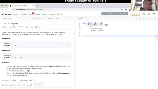 338. Counting Bits (updated video in description) (Leetcode Medium) смотреть онлайн