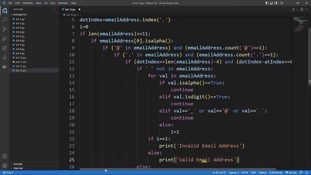 Python Program - 12 | Validate Gmail ID смотреть онлайн