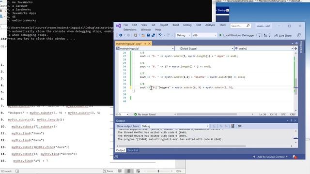 C++ - Lesson #30 - String Practice Quiz #1 смотреть онлайн