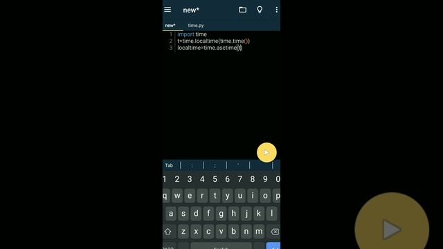 Create a time watch in mobile by python #viral #python #computerscience смотреть онлайн