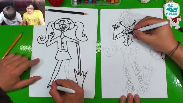 Как нарисовать Школа МОНСТР ХАЙ / Рисуем Дракулаура смотреть онлайн