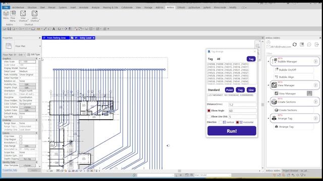 Arrange Tags in Revit Add-in смотреть онлайн