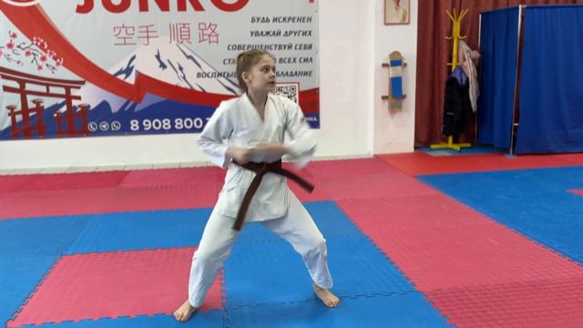 Kata Tekki Shodan (Ничипоренко Мария 9 лет) смотреть онлайн