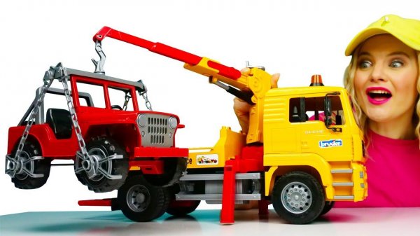Автошкола для самых маленьких - Эвакуатор выполнил все задания! - Развивающее видео про машинки