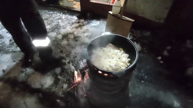 Мясо по французски на казане! смотреть онлайн