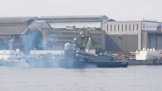 2018-07-23 - Уход РКА 'Моршанск' пр 12411 из Санкт-Петербурга смотреть онлайн