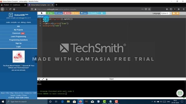Taking Space Separated Inputs in Python смотреть онлайн