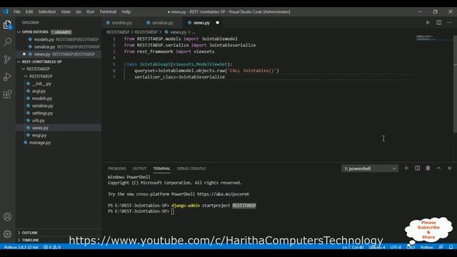 Django REST Framework API raw Query Call Stored Procedures Join Tables смотреть онлайн