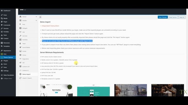 Avas WordPress Theme V6 installation and demo data import смотреть онлайн