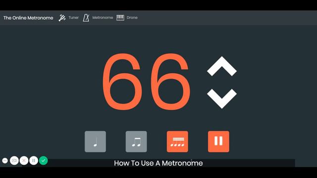 Metronome at 66 bpm - Adagio смотреть онлайн