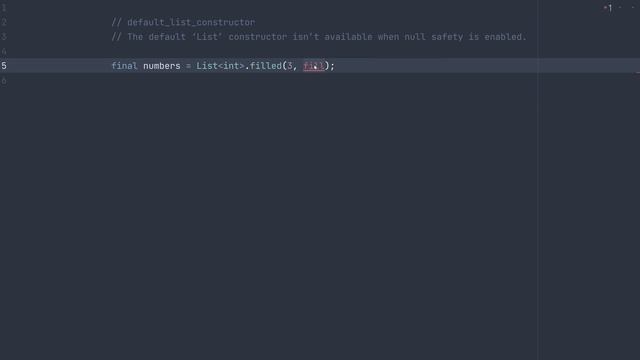 Fixing the Dart analyzer's default list constructor diagnostic смотреть онлайн
