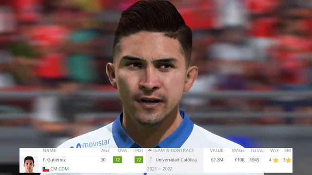 The FIFA 22 Chile Faces | Caras Chile FIFA 22 | FIFA 22 seleccion chilena смотреть онлайн