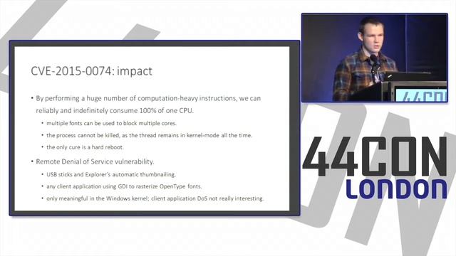 Reverse engineering and exploiting font rasterizers the OpenType saga Presented By Mateusz Jurcz смотреть онлайн