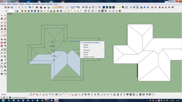 Telhado autoCad e Instant Roof - SketchUp смотреть онлайн