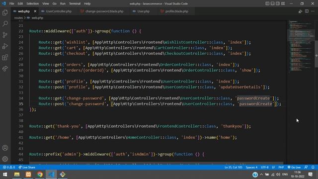 Laravel 9 Ecom - Part 59: How to make Change Password with Current Password Validation in Laravel 9 смотреть онлайн