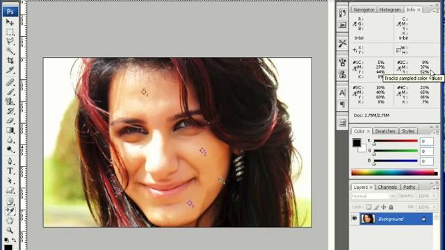 Improving Skin Tones using CMYK Values in Photoshop CS3 смотреть онлайн