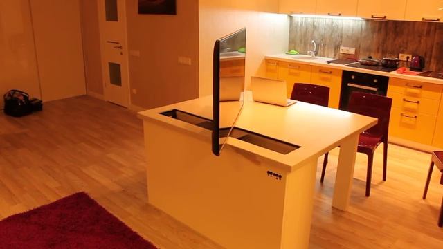 Motorised Lift Up TV. Механизм подъема и поворота телевизора.