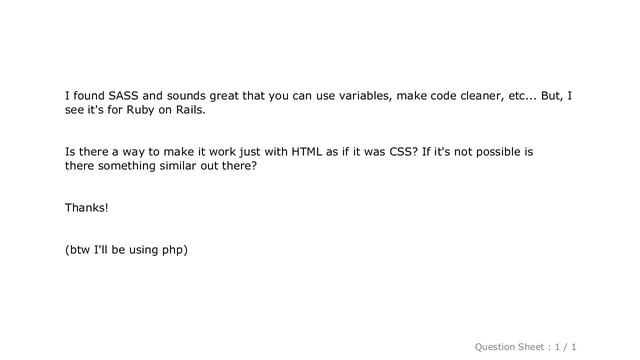 HTML : Sass for just HTML смотреть онлайн