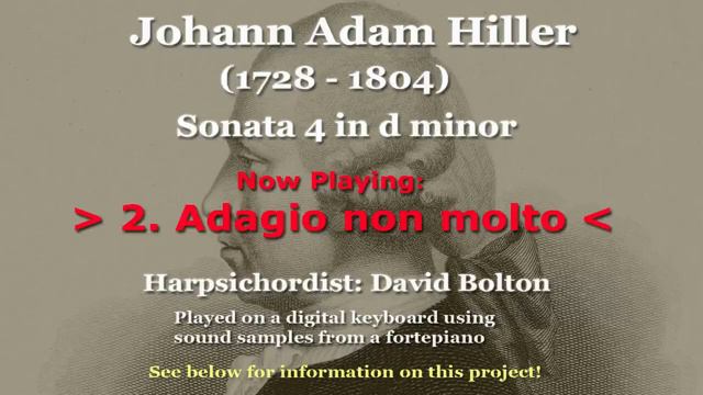 Johann Adam Hiller (1728 - 1804): Sonata 2 in d minor смотреть онлайн