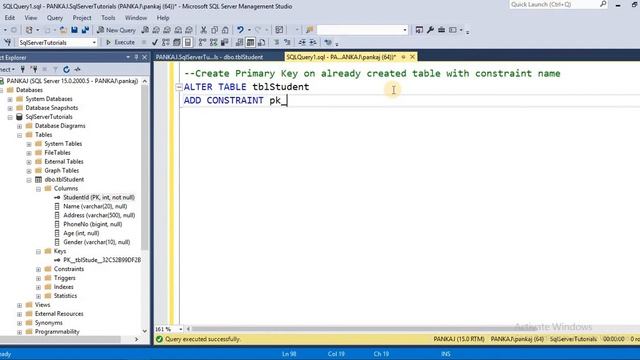 Sql Server Primary Key смотреть онлайн