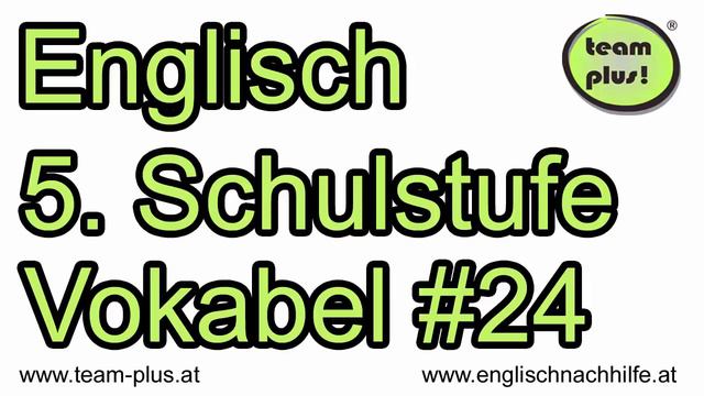 Englisch lernen - Gymnasium 1. Klasse – Vokabel #24 смотреть онлайн