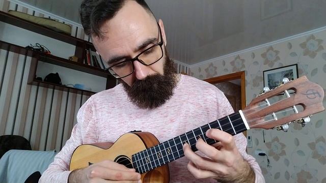 Тренажер для укулеле - до мажор и фригийский доминантный лад смотреть онлайн