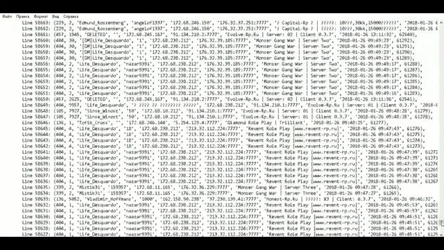 ❇✟СЛИВ СВЕЖИХ ЛОГОВ ❇✟SAMP❇✟ 15.02. 2018 ARP⁄DRP⁄SRP⁄EVOLVE⁄ARIZONA❇✟ 