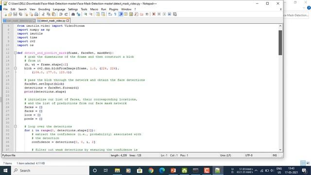 Face mask detection using Python смотреть онлайн
