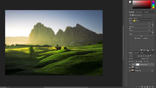 Selective Color Photoshop Tutorial смотреть онлайн