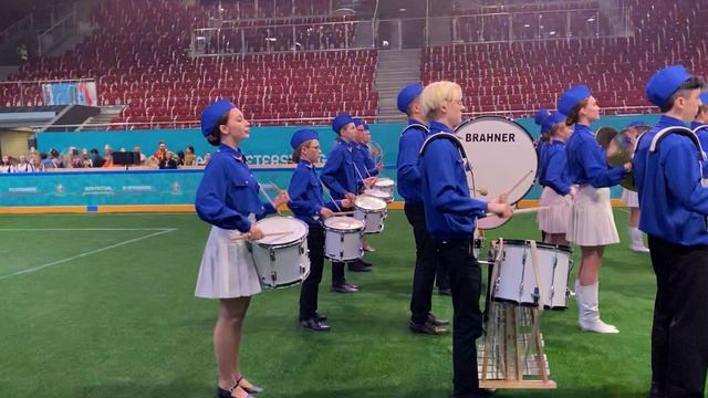 Сводный ансамбль барабанщиков Училища искусств "Попурри маршей" аранжировка Федотов Р смотреть онлайн