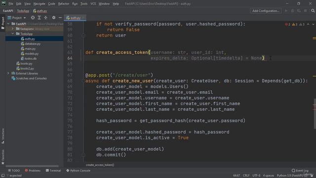 009 FastAPI Project JSON Web Token JWT Creation смотреть онлайн