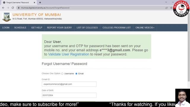 How to Recover Username & Password || Mumbai University Pre Admission online Registration 2022-23 смотреть онлайн