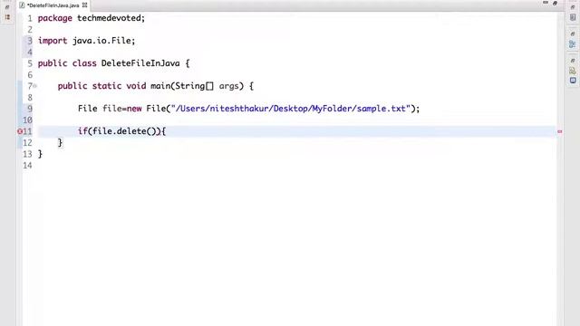 How to delete a file in Java смотреть онлайн