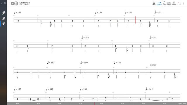 Passenger - Let Her Go (BASS TAB PLAY ALONG) смотреть онлайн