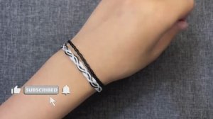 Браслет-косичка из 3 нитей _ Простой браслет-макраме для начинающих _