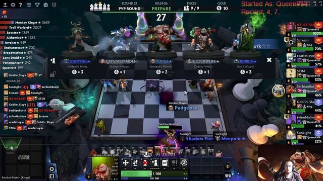 4 Beasts 4 Warlocks with Arc Warden Carry! 01.6.2023 Dota Auto Chess S25 King+ Game! смотреть онлайн