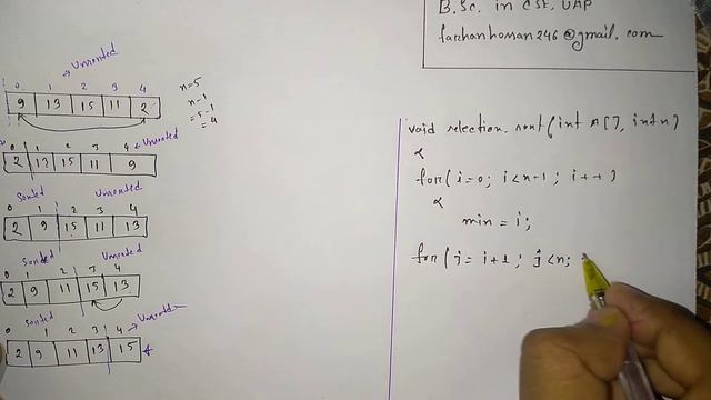 Selection Sort Algorithm | Code & Time Complexity | Data Structure & Algorithm | Bangla Tutorial смотреть онлайн