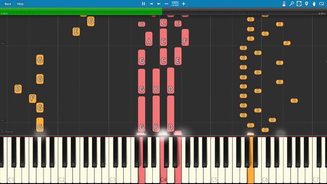 Yes - Roundabout - Full Instrumental Synthesia Tutorial - Piano Tutorial