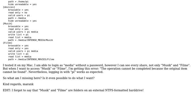 Raspberry Pi: Problems configuring samba server on RaspBMC смотреть онлайн