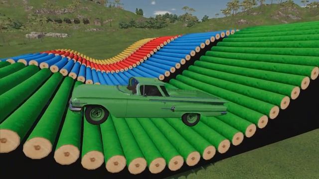 TRANSPORT OF COLORS ! CHEVROLET EL CAMINO TRANSPORTING BY TRUCKS ! Farming Simulator 22 смотреть онлайн