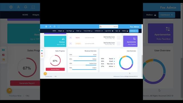 Fox Admin - bootstrap 5 Ui Framework And WebApp Dashboard смотреть онлайн