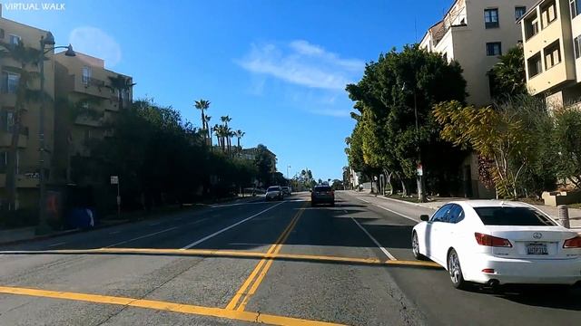 [4K] WILSHIRE BLVD - Driving virtual tour Wilshire Blvd, Los Angeles - California, USA - 4K UHD смотреть онлайн