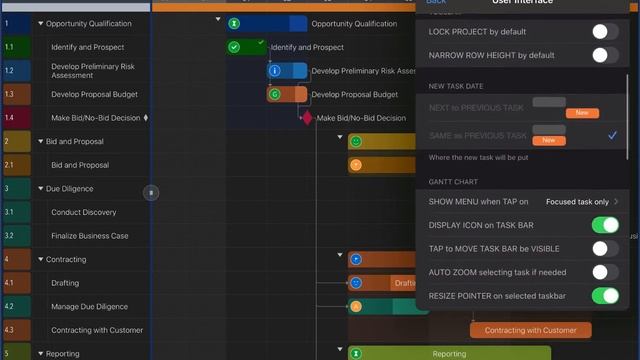 QuickPlan - Highlight the selected row on Gantt chart. смотреть онлайн