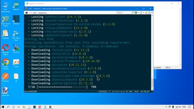 Установка Ларавель 10 на Опен Сервер. Installation Laravel 10 on Open Server. смотреть онлайн