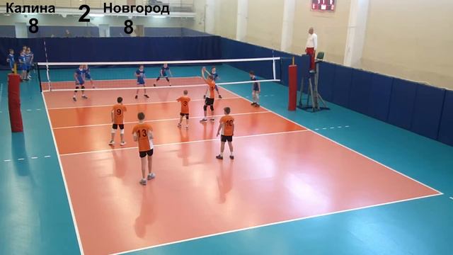Новогодний турнир по волейболу. Санкт-Петербург. Январь 2024г. Калина VS В. Новгород 11г.р. смотреть онлайн