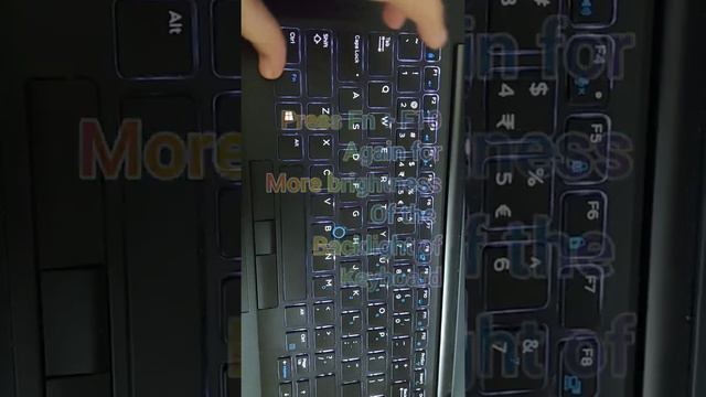 How to turn on the keyboard backlight of Dell Latitude 7480 laptop #Dell смотреть онлайн